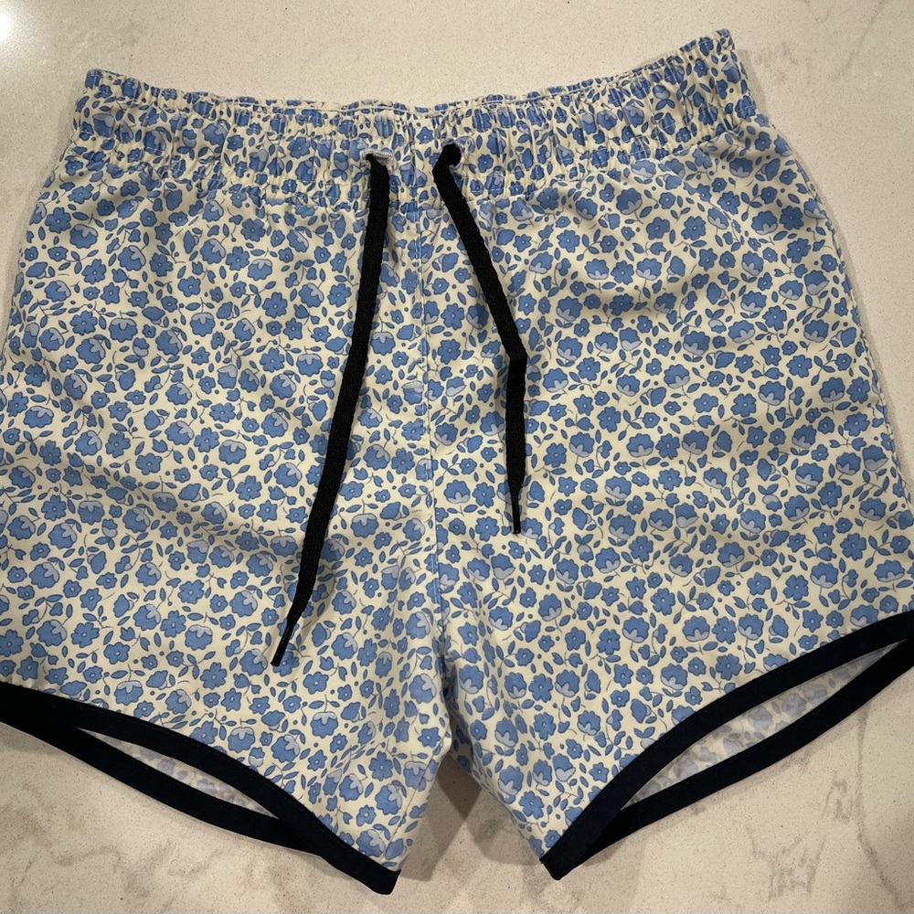 Minnow Italian Floral Boardies / Swim Trunks, Size 7/8